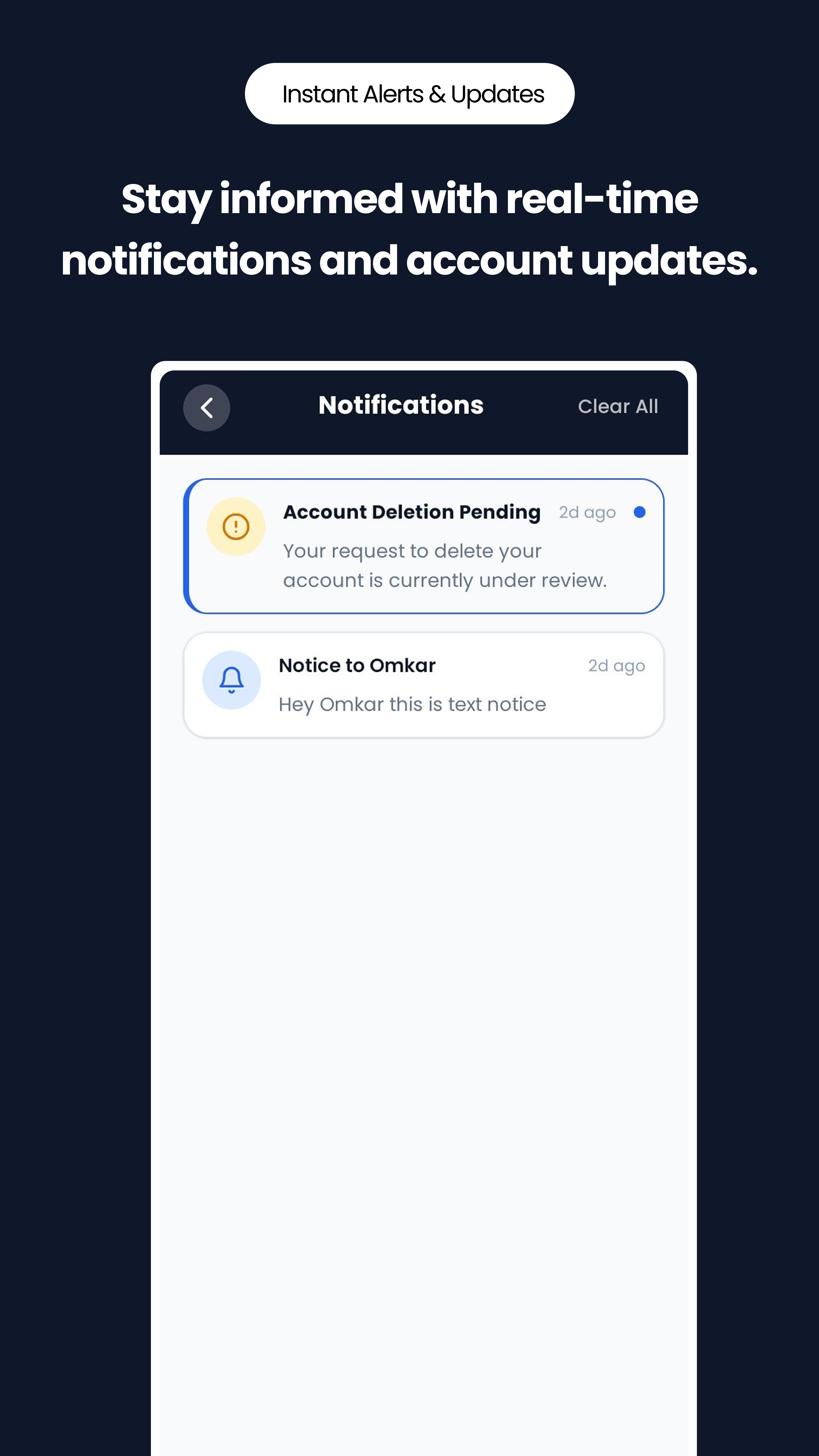 Real-time Notifications